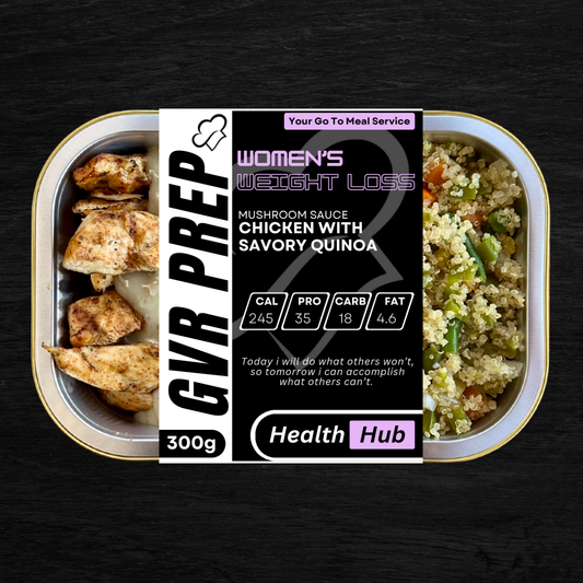 CHICKEN WITH SAVORY QUINOA WITH MUSHROOM SAUCE (300G)