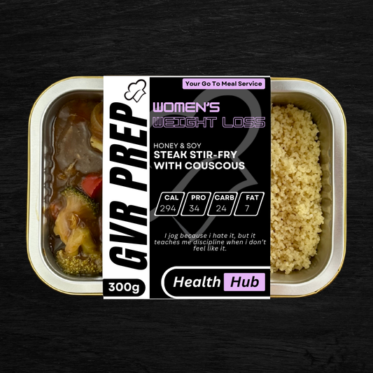 HONEY & SOY STEAK STIR-FRY WITH COUSCOUS (300G)