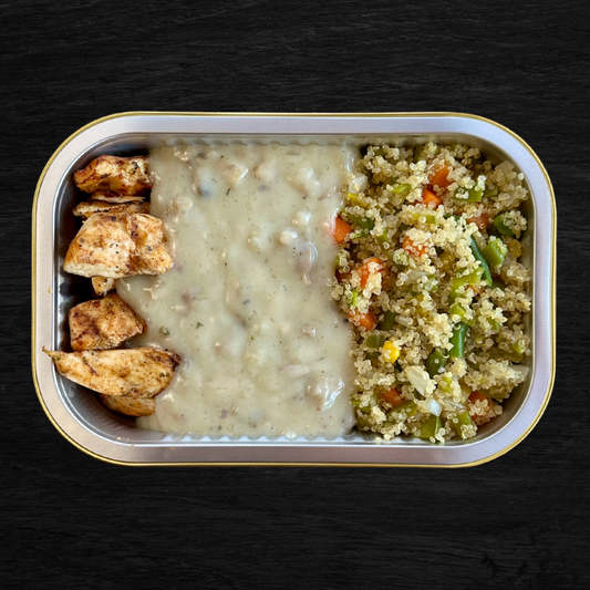 CHICKEN WITH SAVORY QUINOA WITH MUSHROOM SAUCE (400G)