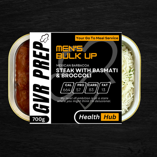 MEXICAN BARBACOA STEAK WITH BASMATI & BROCCOLI (700G)