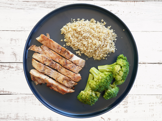 Chicken, quinoa & broccoli