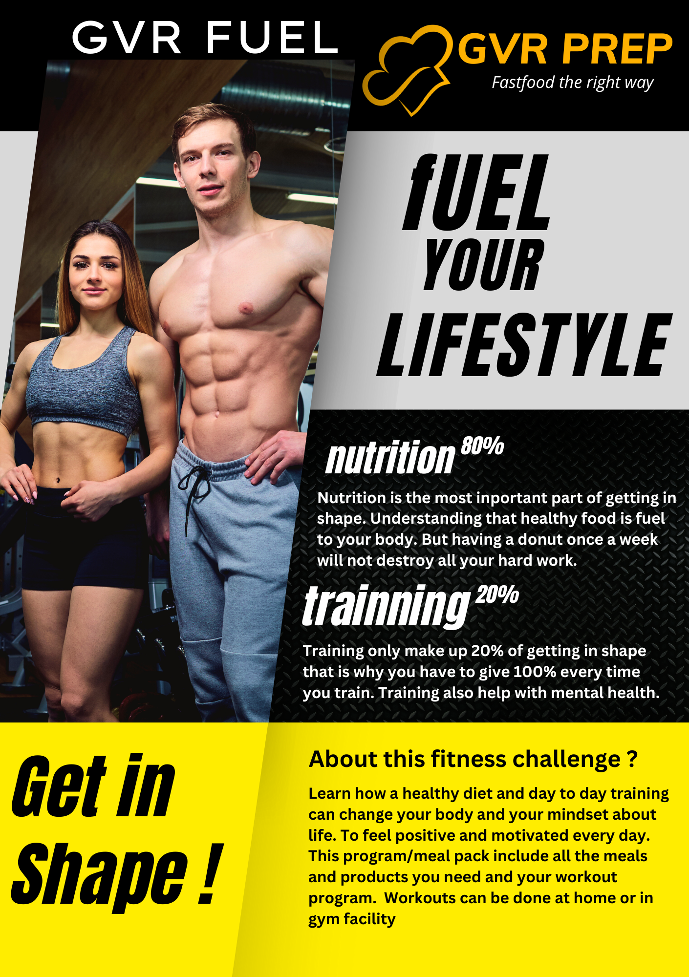 21day Get in shape + training program + diet