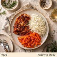 Chicken, rice & sweet carrots