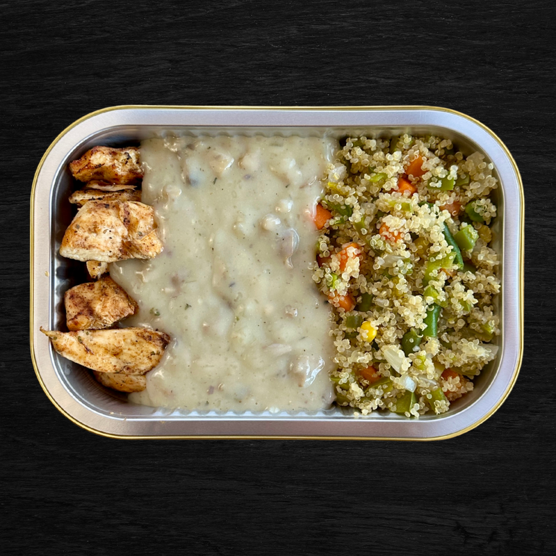CHICKEN WITH SAVORY QUINOA WITH MUSHROOM SAUCE (300G)
