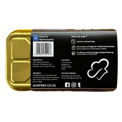 meal prep online, men's weight loss, meal prep, gym, fitness meals, frozen meals, gvr prep, healthy ready meals delivered, best meal prep, meal prep near me, healthy prepared meals, fitness meals delivered, meal prep company, fit meals, healthy meals delivered, meal prep services, healthy pre made meals, prepared meals for weight loss, best meal prep companies, already prepared meals, Mince, Basmati & Broccoli