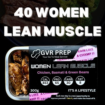 40 Pack Women's Lean Muscle Meals