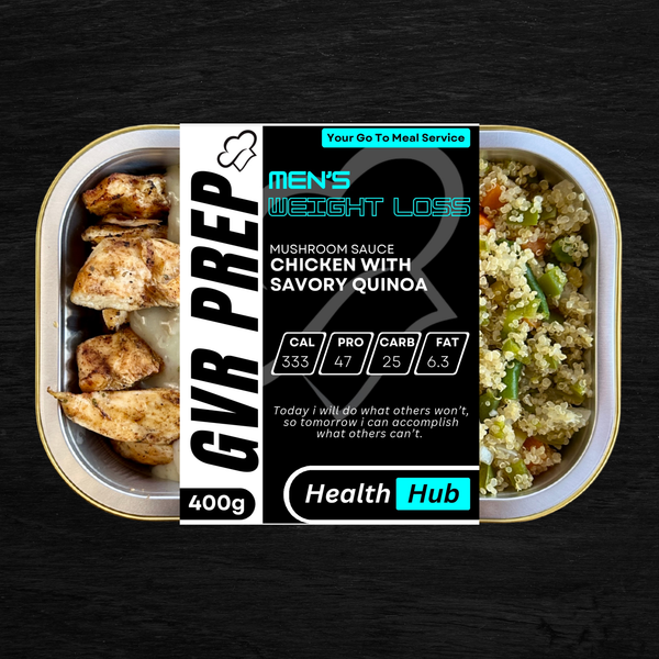 CHICKEN WITH SAVORY QUINOA WITH MUSHROOM SAUCE (400G)