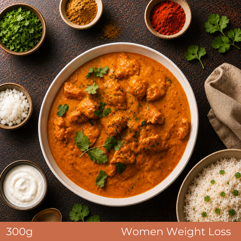 butter chicken and rice
