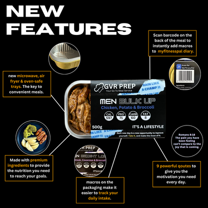 meal prep online, healthy food prep delivery, prepared meals near me, Ready made, frozen meals, GVR Prep, fitness meals, bulking meals, gym, meal prep, meal prep delivered, fitness meals delivered, fit meals, gym meals delivered, ready made meals, healthy ready made meals, pre prepared meals, meal prep meals, food prep meals, Bulking Meals, Bulking Meals Chicken, Potato & Broccoli