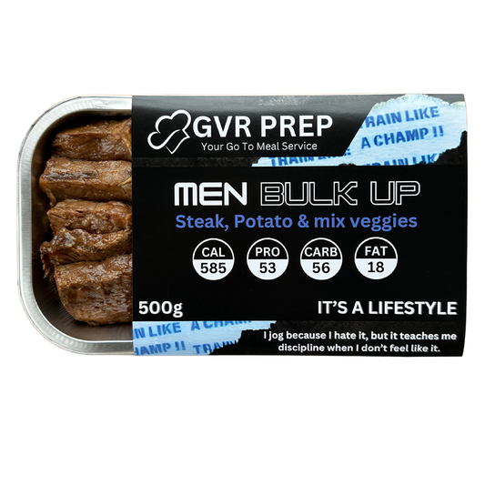 meal prep online, healthy food prep delivery, prepared meals near me, Ready made, frozen meals, GVR Prep, fitness meals, bulking meals, gym, meal prep, meal prep delivered, fitness meals delivered, fit meals, gym meals delivered, ready made meals, healthy ready made meals, pre prepared meals, meal prep meals, food prep meals, Bulking Meals, Bulking Meals Steak, Potato & Mix veg 