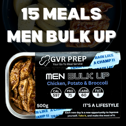 15 Pack Men's Bulking Meals