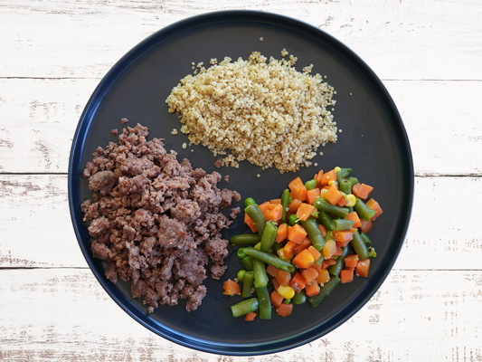 Mince, quinoa & mix veggies