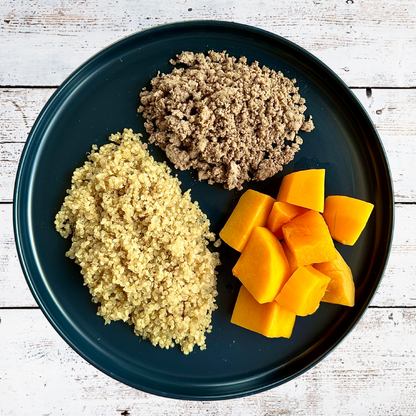 Mince, Quinoa & Steamed Fresh Butternut (500g)