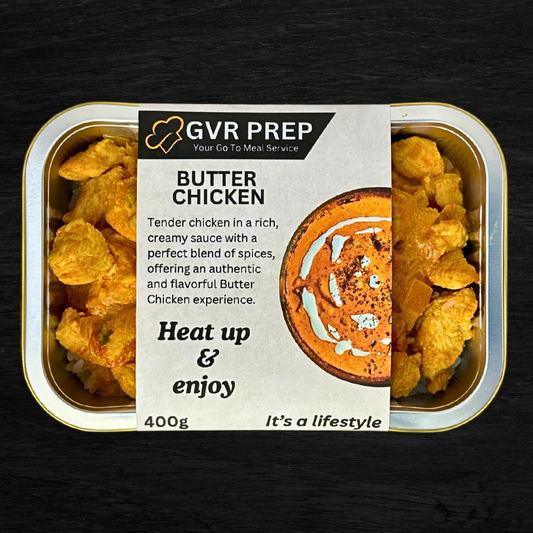 ready made, home cooked, butter chicken, cooked meals, cook at home meals, butter chicken near me, butter chicken sauce, GVR Prep, packed 