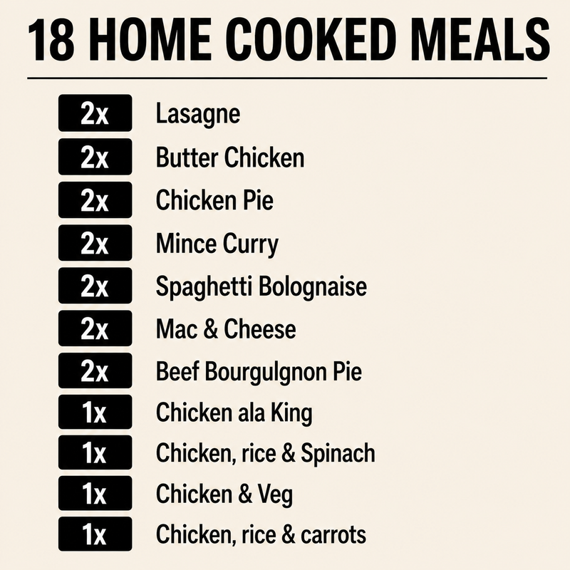18 Home Cooked